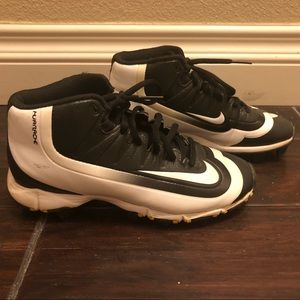 Nike Huarache Baseball Cleats Size 1Y